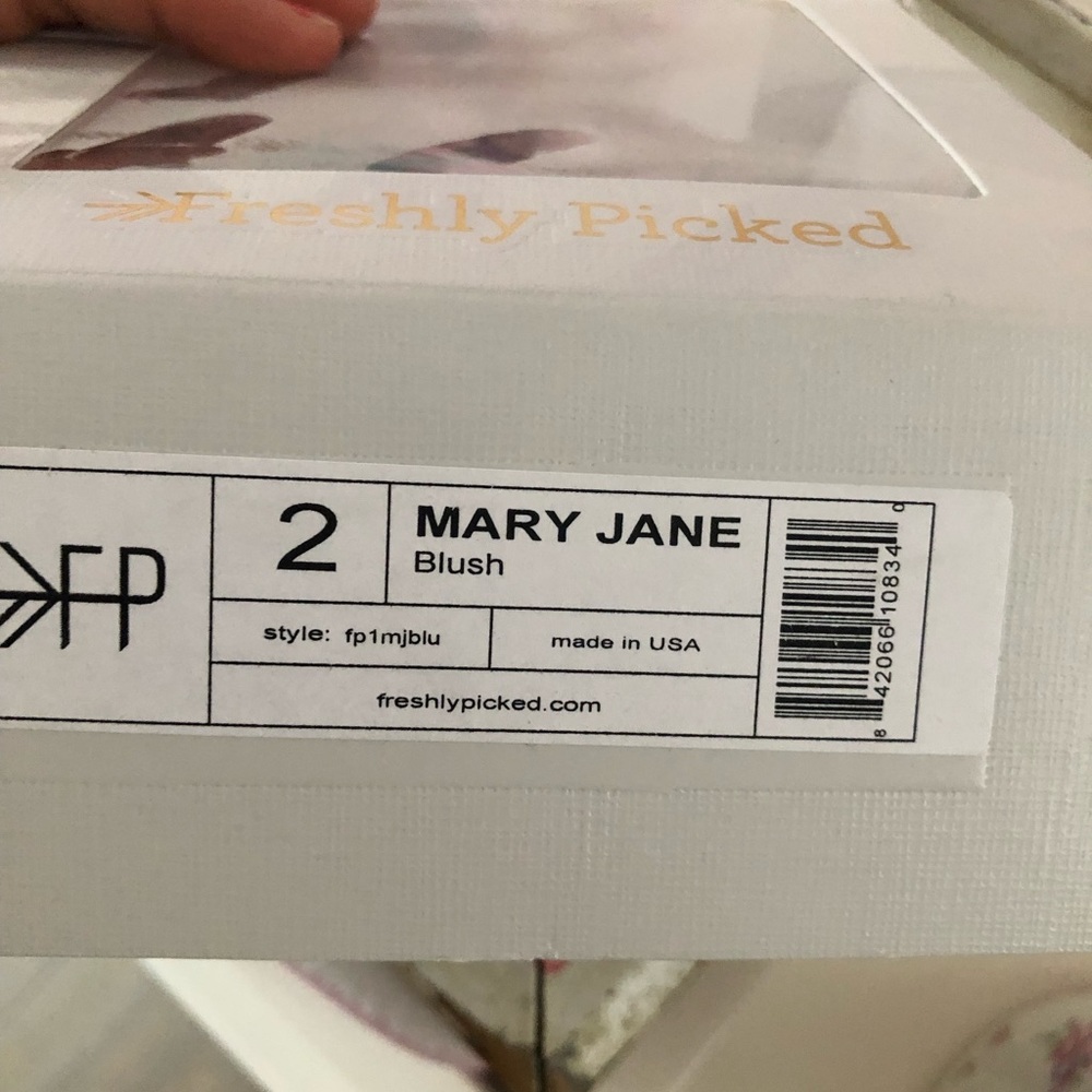 Pink Freshly Picked Mary Janes.
